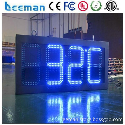 lled time and temperature signs trailer mounted led display outdoor led clock time date temperature sign
